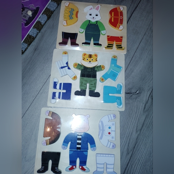 unbranded Other - Animal Dress-Up Puzzle Set for Kids Three Choices